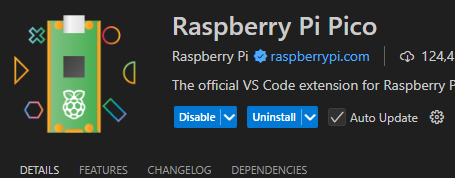 Raspberry pico vscode extension